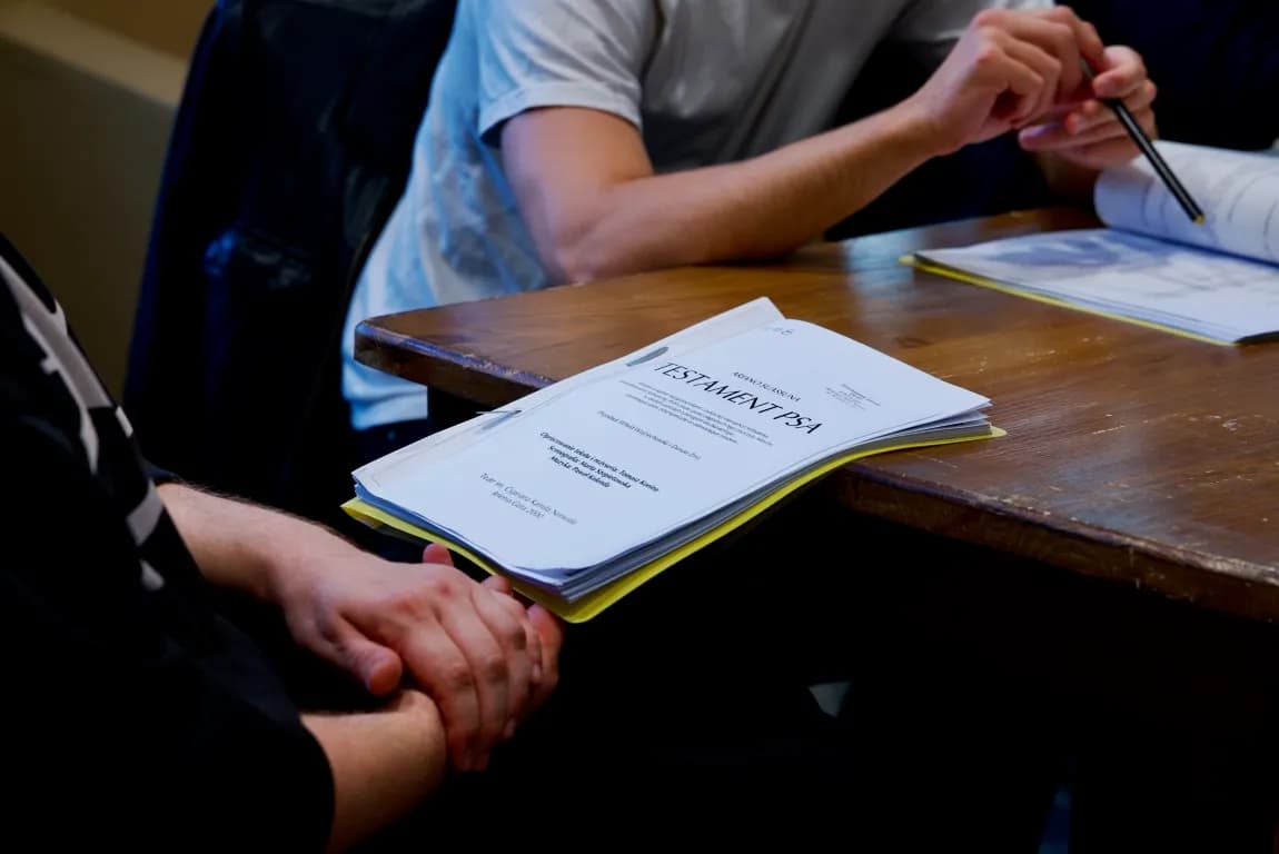 Pierwsza próba spektaklu TESTAMENT PSA w reż. Cezarego Tomaszewskiego 