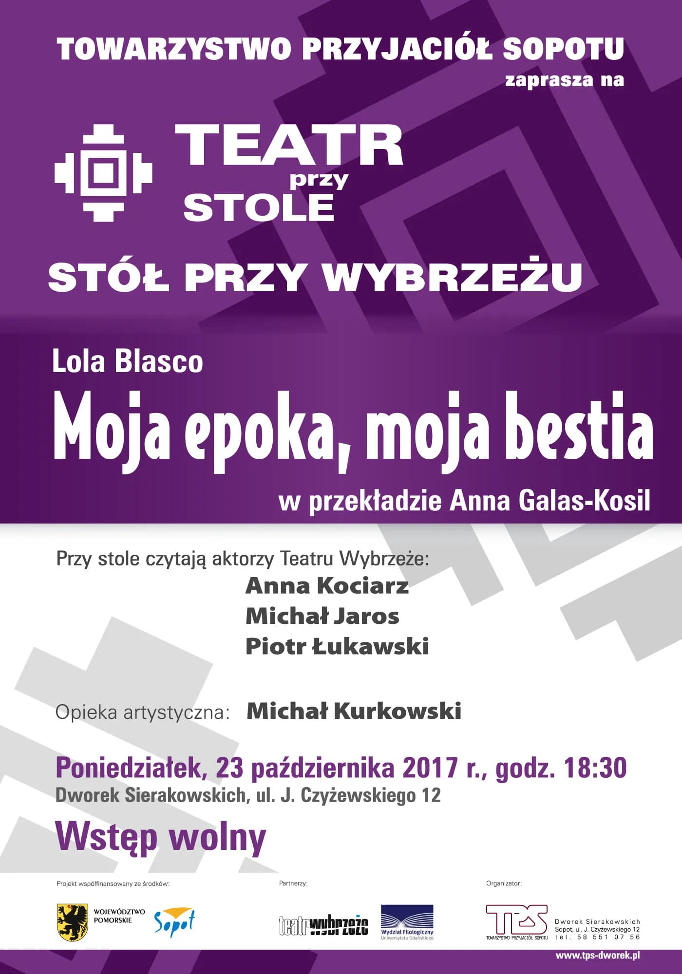 Dziesiąta odsłona projektu Teatr przy Stole/Stół przy Wybrzeżu