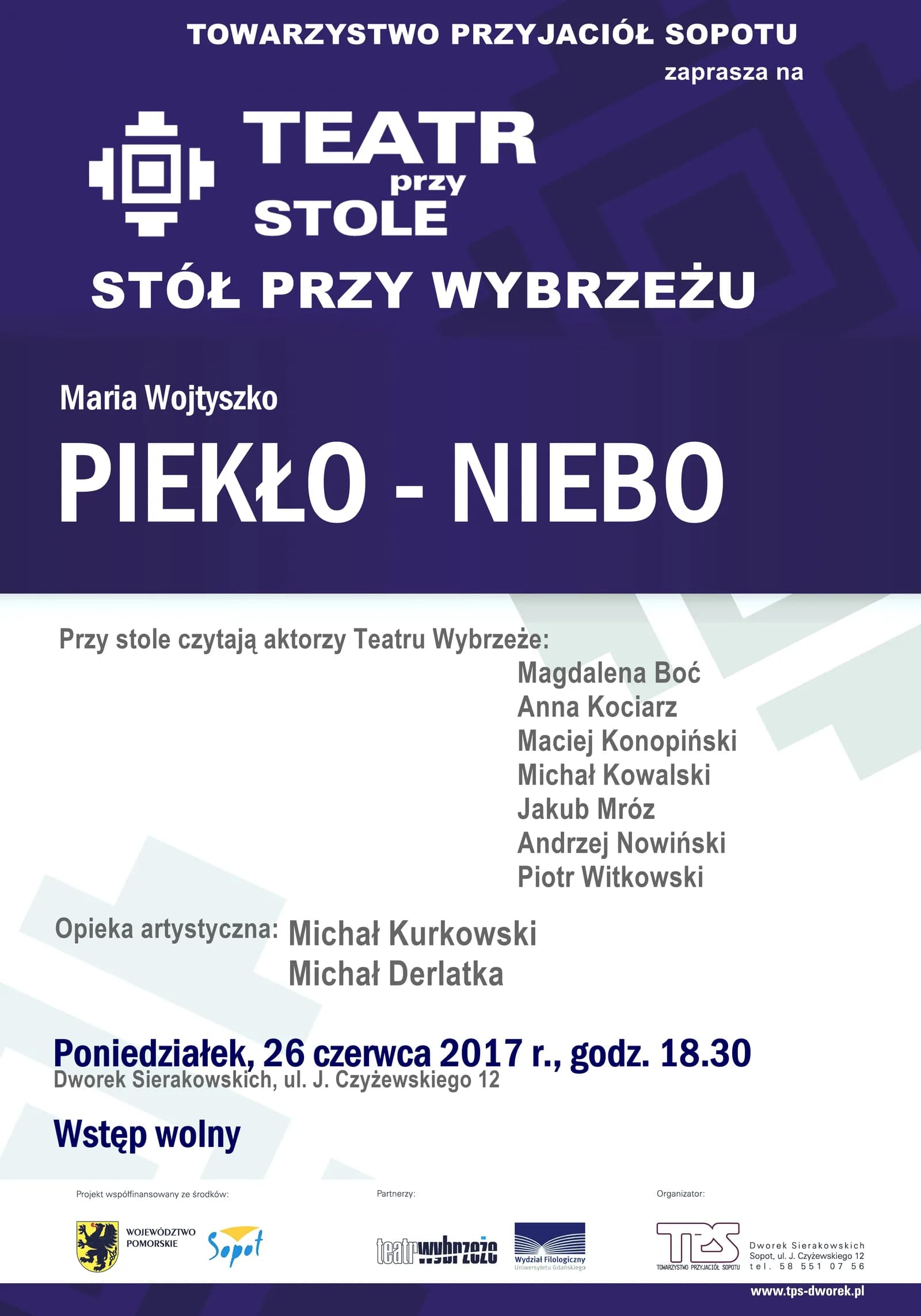 Dziewiąta odsłona projektu Teatr przy Stole/Stół przy Wybrzeżu