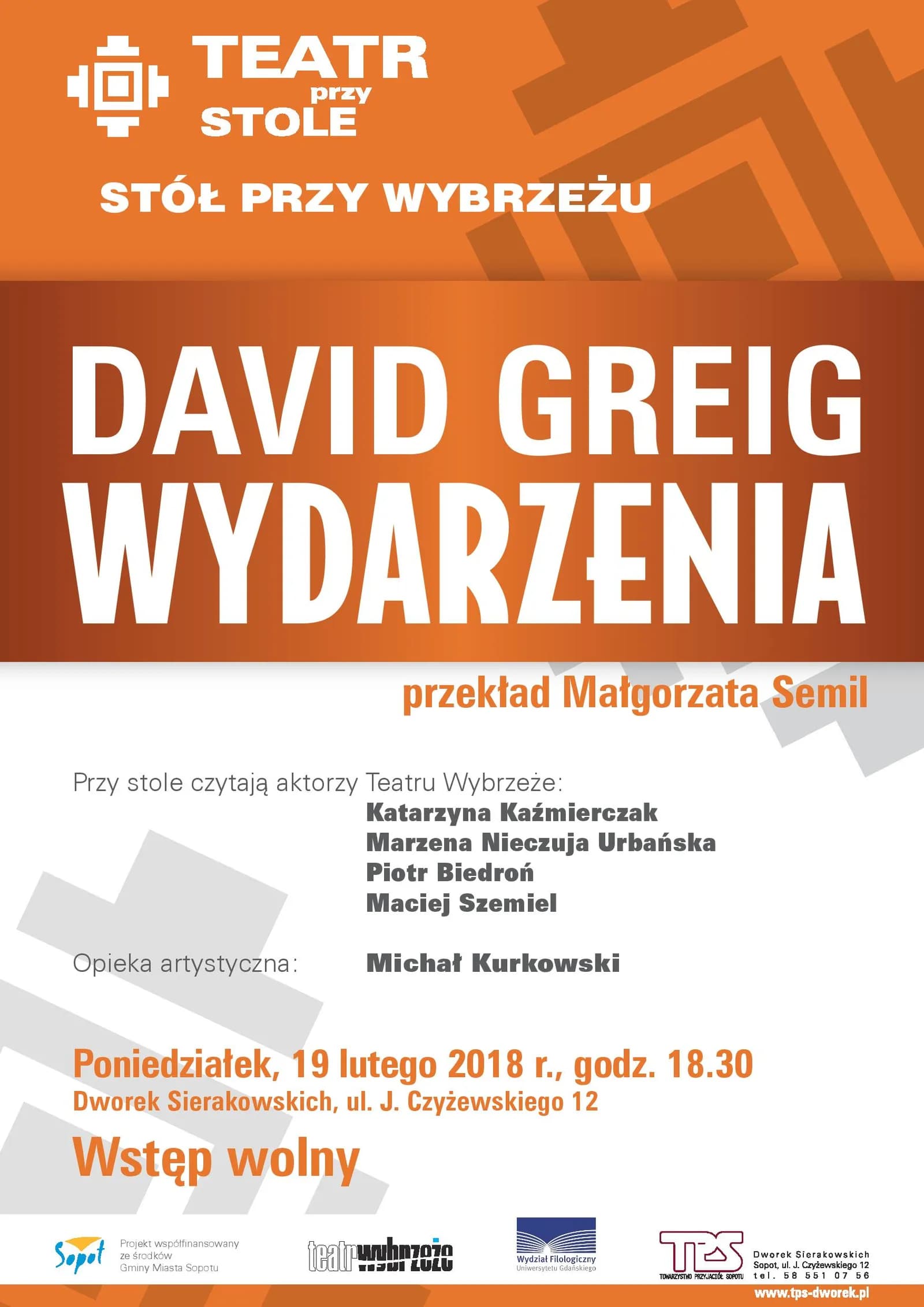 Czternasta odsłona projektu Teatr przy Stole/Stół przy Wybrzeżu